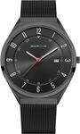 Bering Herren Armbanduhr Ultra Slim 40 mm 3 ATM Saphirglas Slim Design Armband