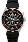CHRIS BENZ - Taucheruhr-Armbanduhr - DEPTHMETER CHRONOGRAPH 300M - CB-C300-O-KBS