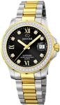 Jaguar Damen Analog Uhr Executive Luxus Edelstahl Armbanduhr silber gold UJ893/4