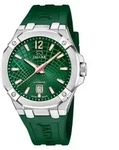 Jaguar Swiss Made Herrenuhr Automatik Gr&uuml;n Silikon J1030/3 - Bunt