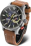 Herrenset VOSTOK EUROPE VS57-595A735 braunes Sportuhr mit Zusatzarmband.