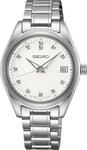 Seiko Quartz SUR579P1 Damenarmbanduhr - Wei&szlig;