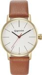 Gigandet Quarzuhr Edelstahl Lederband Gold Silber Minimalism - G43-010