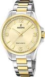 Festina Solar Energy Champagne Petite Herrenuhr - Gold