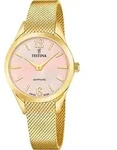 Festina Armbanduhr Grace Swiss Made Gold - Pink - Rosa