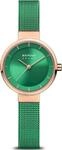 Bering Damen Uhr Armbanduhr Classic Solar - 14627-Charity Meshband