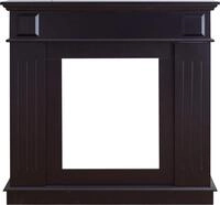 Rebecca Mobili Kaminumrandung 100x109x26 cm aus MDF, schwarz