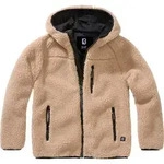 Brandit Kids Teddyfleece Jacket Hooded camel, 122/128 - Beige - 122/128