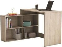 NAGANO Moderner Eckschreibtisch Eiche Nachbildung Shannon - B 112 cm