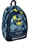 Smiley Schulrucksack f&uuml;r Sch&uuml;ler und Studenten, ger&auml;umig und bequem f&uuml;r den