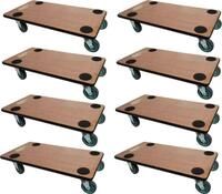 Mega Deal 8x Profi Transportroller HERCULES | BxT 30x60 cm | Traglast 200 kg | 4