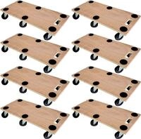 Mega Deal 8x Profi Transportroller HERCULES | BxT 30x68 cm | Traglast 300 kg | 6