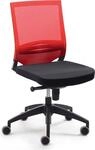 Mayer B&uuml;rostuhl myOPTIMAX, 2475 03 Stoff rot, Gestell schwarz