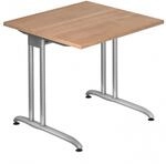 Schreibtisch Nussbaum 800x800 mm