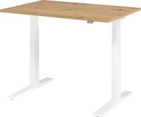 Sitz-Steh-Schreibtisch XMKA12, 1200 x 800 x 700-1200 mm, Asteiche/wei&szlig;