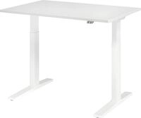 Sitz-Steh-Schreibtisch XMKA12, 1200 x 800 x 700-1200 mm, wei&szlig;/wei&szlig;