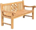 CLP Teakbank Florida | Farbe teak Gr&ouml;&szlig;e 180 cm - Braun