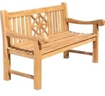 CLP Teakbank Florida teak Gr&ouml;&szlig;e 150 cm - Braun