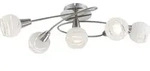Globo Lighting Deckenleuchte Metall Nickel matt, 5x E14 - Silber