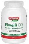 MEGAMAX Nutrition Eiwei&szlig; 100 Pulver Erdbeer-Geschmack, 750 g Pulver