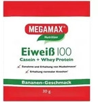 MEGAMAX Nutrition Eiwei&szlig; 100 Pulver Bananen-Geschmack, 30 g Pulver