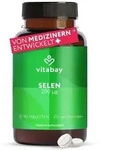 Vitabay Selen hochdosiert 200&mu;g Vegan - 180 Selen 200&mu;g Tabletten Selen Komplex