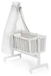 Babybett Vitalispa Wei&szlig; 40x90 mit Rollen, Model 12112 - Wei&szlig;