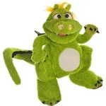 Living Puppets Handpuppe "Filippo der Drache" - Gr&uuml;n