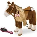G&ouml;tz 3402375 Brown Beauty K&auml;mmpferd mit Sattel Pl&uuml;schpferd f&uuml;r Puppen