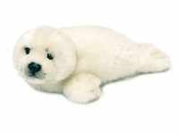 WWF Plüschtier Robbe (weiß, 24cm) lebensecht Kuscheltier Stofftier Seal