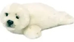 WWF Pl&uuml;schtier Robbe (wei&szlig;, 24cm) lebensecht Kuscheltier Stofftier Seal - Wei&szlig;