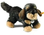 Steiff Moritz Rauhaardackel, dunkelgrau gespitzt, 30 cm - Braun