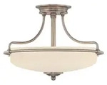 Elstead Griffin Deckenleuchte E27 3-fach Poliertes Chrom - Silber