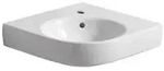 Geberit Eck-Waschtisch Renova Compact 69,5x61,5cm, m Hahnl., m &Uuml;L, we. K-Tect -