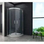 Duschkabine FRESH 90 x 90 x 195 cm (Viertelkreis) - Transparent