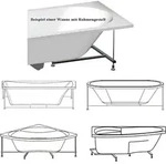 Polysan ANDRA R Whirlpool-Badewanne, 180x90x45cm, Highline Hydro, Chrom -