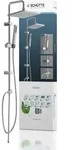 SCH&Uuml;TTE Duschset TOKYO, Duschsystem mit Regendusche ohne Armatur - Silber