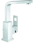 Grohe Eurocube Waschtischbatterie hoher Auslauf mit Zugstangen-Ablaufgarnitur...