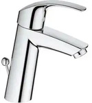Grohe Eurosmart Einhand-Waschtischbatterie mittelhoch versenkbare Kette chrom -