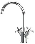 Steinberg Serie 250 Waschtischarmatur, schwenkbar, Zweigriff, mit Ablaufgarnitur,