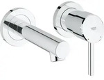 Grohe Concetto 2-Loch-Waschtischbatterie Wandmontage chrom - 19575001 - Silber