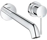 GROHE Essence New 2-Loch Waschtischbatterie mit langem Auslauf - Silber