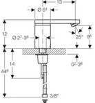 Geberit 116136211 Typ 186 Waschtischarmatur, Netzbetr.