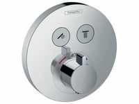 Hansgrohe Thermostat Unterputz ShowerSelect S Fertigset 2 Verbraucher Chrom