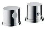 2-Loch Wannenrandarmatur AXOR UNO2 chrom DN 15, mit Thermostat chrom - Silber