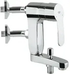 GROHE Einhand-Wannenbatterie Eurostyle Cosmopolitan Vertica Wandmontage eigensicher
