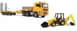 MAN TGA Tieflader mit JCB MIDI Baggerlader