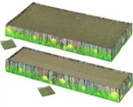 Nobby Kratzbrett aus Karton, Ma&szlig;e: 48,0 x 25,0 x 5,0 cm - Gr&uuml;n