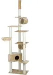 Rohrschneider, KATZE, Kratzbaum Cherry beige, L/B/H:60x80x230-260, 21353.100 - Beige