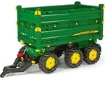 rolly toys Multi Trailer John Deere Dreiachs-Dreiseitenkipper, Ma&szlig;e: 113x45,5x63 cm;